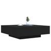 LED Coffee Table Black 100x100x31 cm