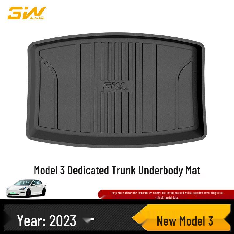 3W Полностью ТПЭ Коврик в Багажник для Tesla Model Y/3 L/X/S Обновленная Версия