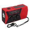 Hand Crank Radio Waterproof AM FM WB Emergency Radio 2.7 To 4.2V Weather Warning Solar Powered