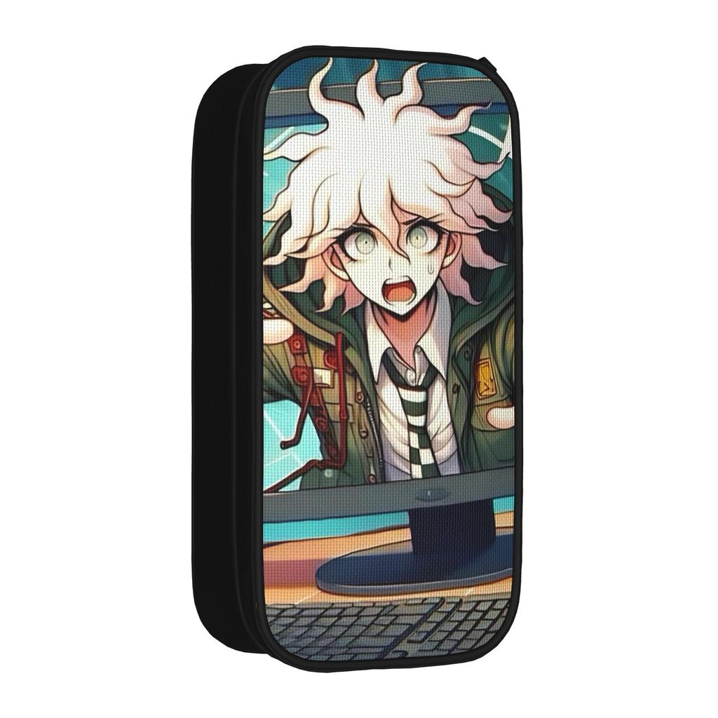 Нагито Комаэда Аниме Пеналы Danganronpa Игровые Пеналы Сумка Девочки Мальчики Большое Хранение Школьные Принадлежности Косметические Пеналы