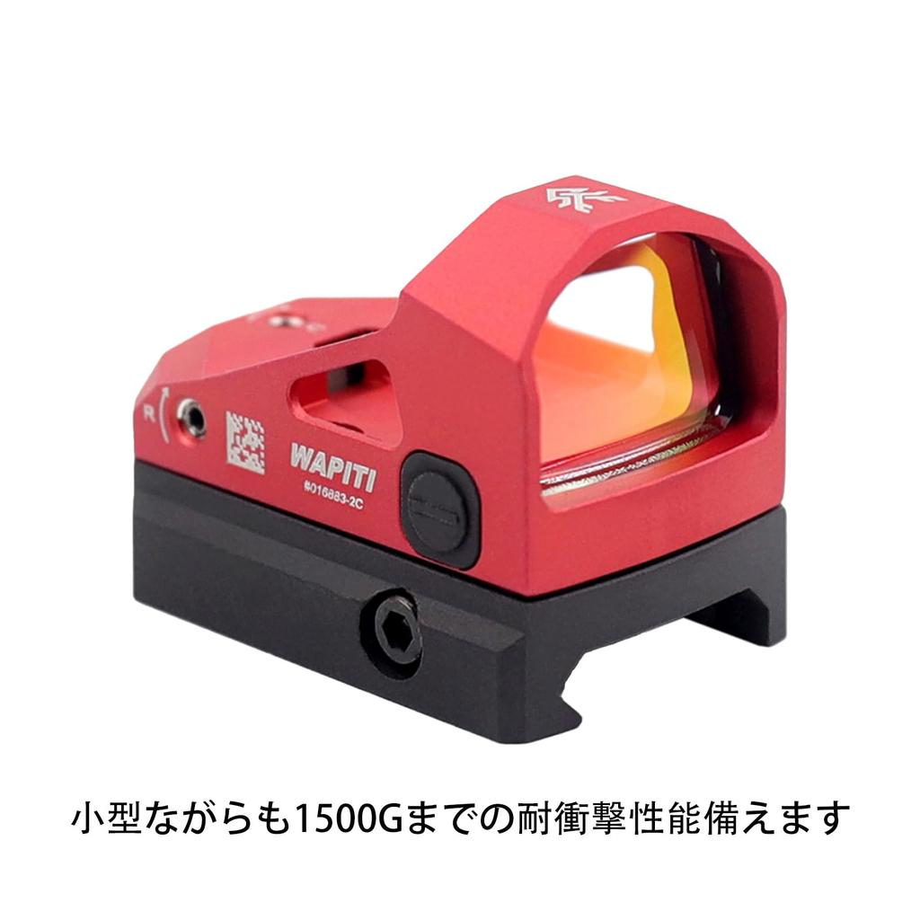 SWAMP DEER OPTICS HD1x24 Mini Red Dot Sight, 1500g Impact Resistant Open Dot Sight, Compatible with 20mm Rails (RD)