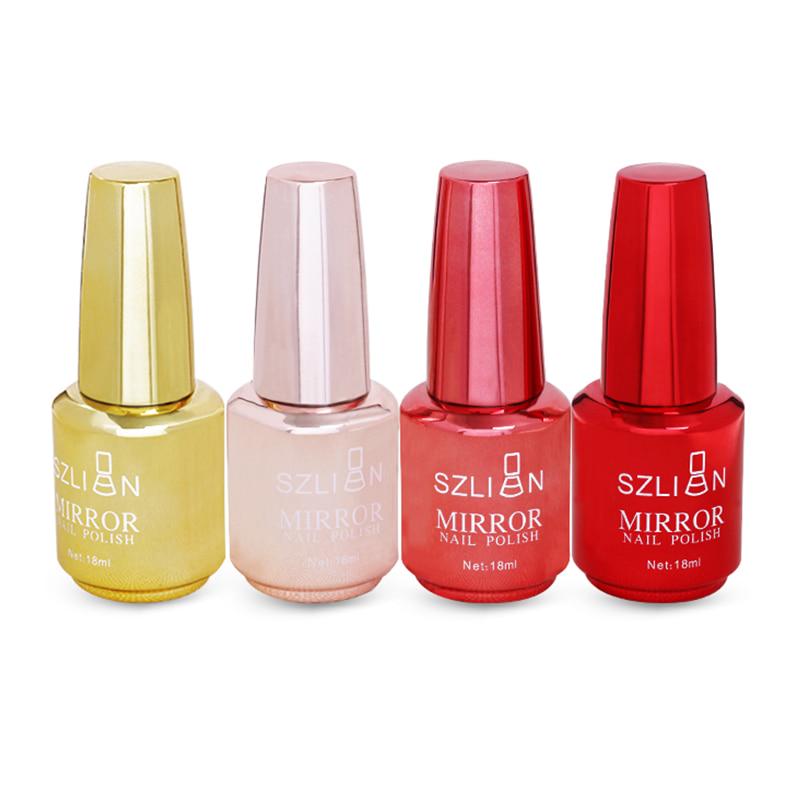 18ml Metallic Nail Polish Mirror Gel Nail Polish Varnishes Metal Mirror Nail Polish