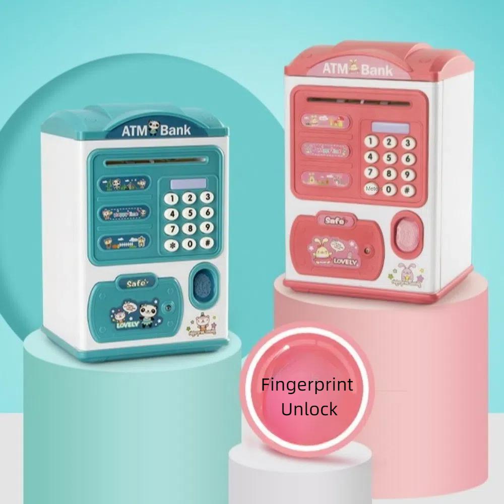 Music ATM Machine Cute Coin Box Safe Cartoon Money Bank Christmas Gifts