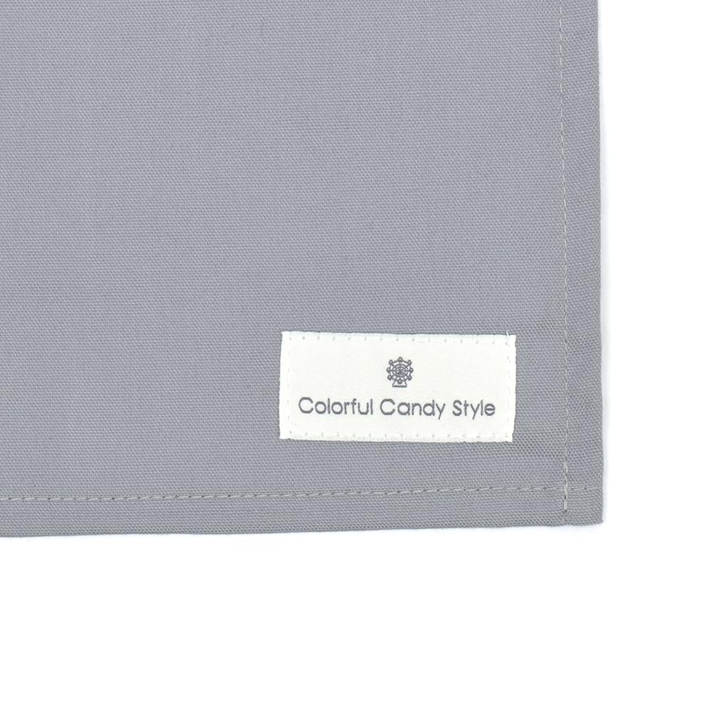 COLORFUL CANDY STYLE Placemat X Set of 2 Grayish Blue Fabric Stylish Cotton School Lunch Boys N3699620 (40cm 60cm) Children's