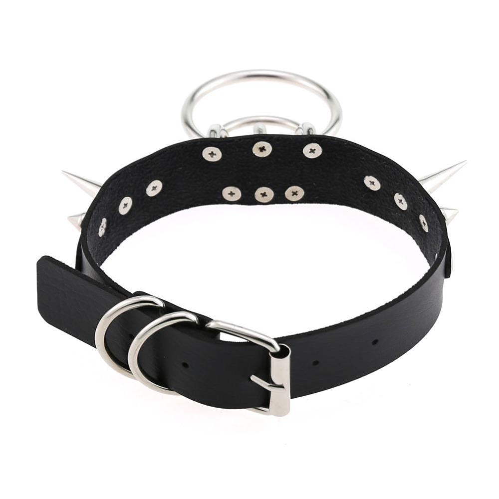 Spiked Choker For Women Men Punk Rock Collar Goth Fashion Necklaces Leather Studded Choker Girls Harajuku Gothic Jewelry