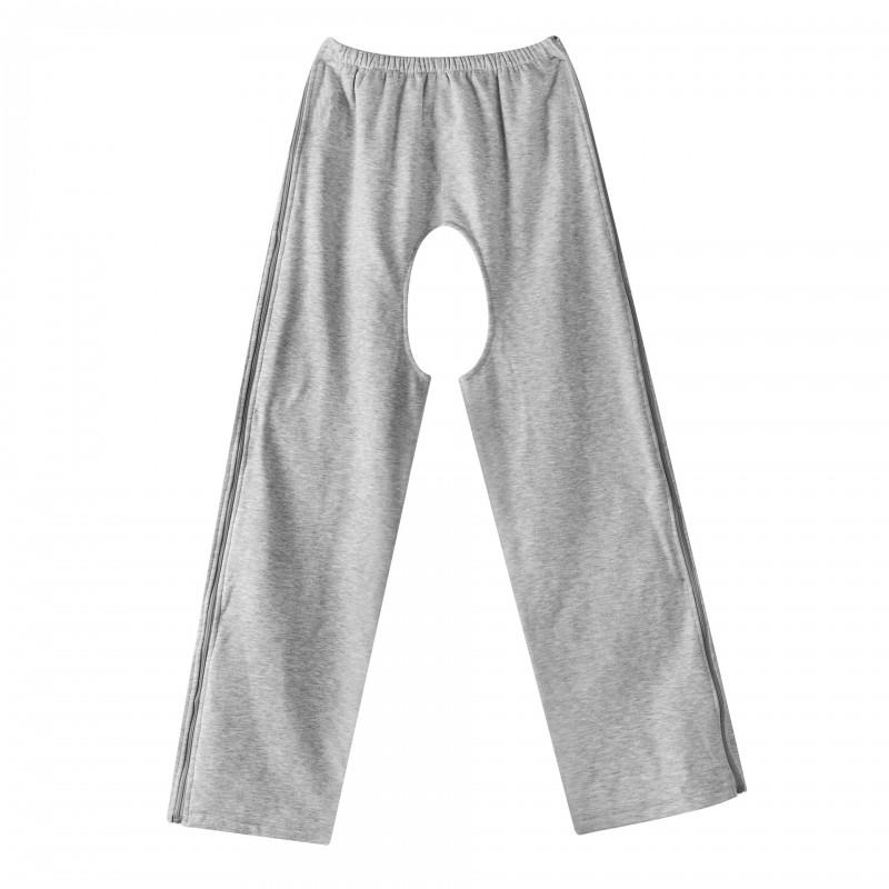 Adult Incontinence Care Open Crotch Pants Bedridden Fracture Patients Winter Cotton Easy On Off Maternity Trousers