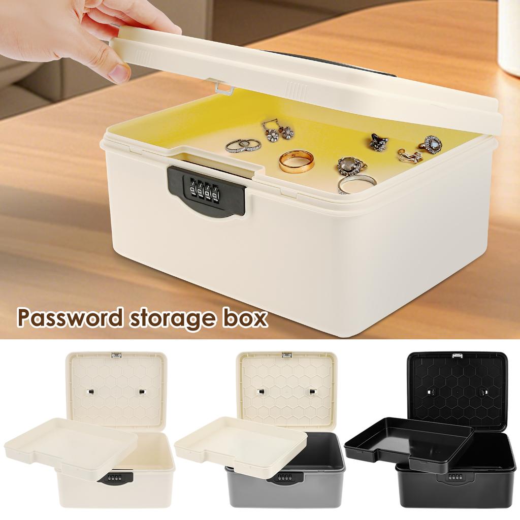 Цифровой кодовый замок Сейф Запираемый ящик для лекарств Паспорт Телефон Офисные документы Наличные Ювелирные изделия Безопасность конфиденциальности Чемодан
