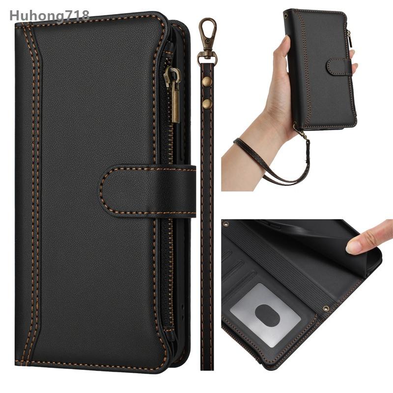 Zipper Leather Case For Blu View 5 Pro Speed B1550VL Bold K10 K50 G53 G54 G64 C9 5G Wallet Cover Casing