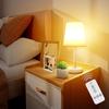 C-J-W LED Table Lamp, Cordless, USB Rechargeable, Ambient Lighting for Bedroom, Tabletop, Nursing Light, Desk Light, 10-Level Dimming, Remote