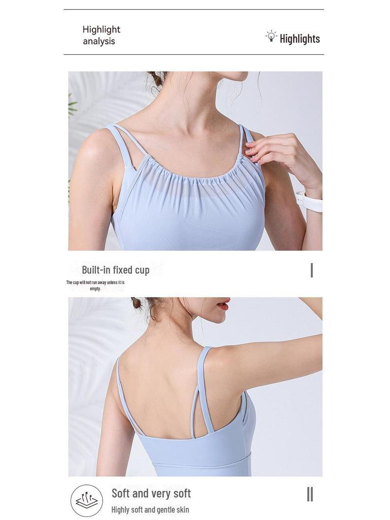 Women's Mesh Sports Bra - Yoga & Running Fitness Vest