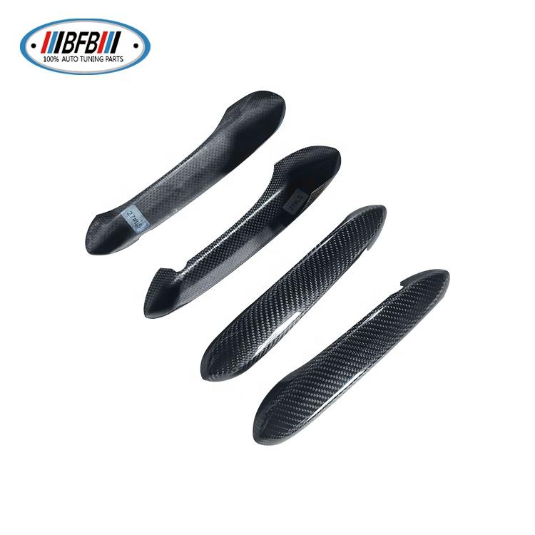 For BMW X3 G01 2017 Real Dry Carbon Fiber Door Handle Cover Stick on Style Outside Door Cover Exterior Trim
