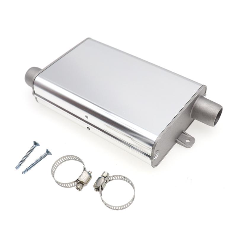 24 мм автомобильный воздушный дизельный стояночный обогреватель, глушитель, глушитель с зажимами, алюминий для Eberspacher Diesel, стояночный обогреватель