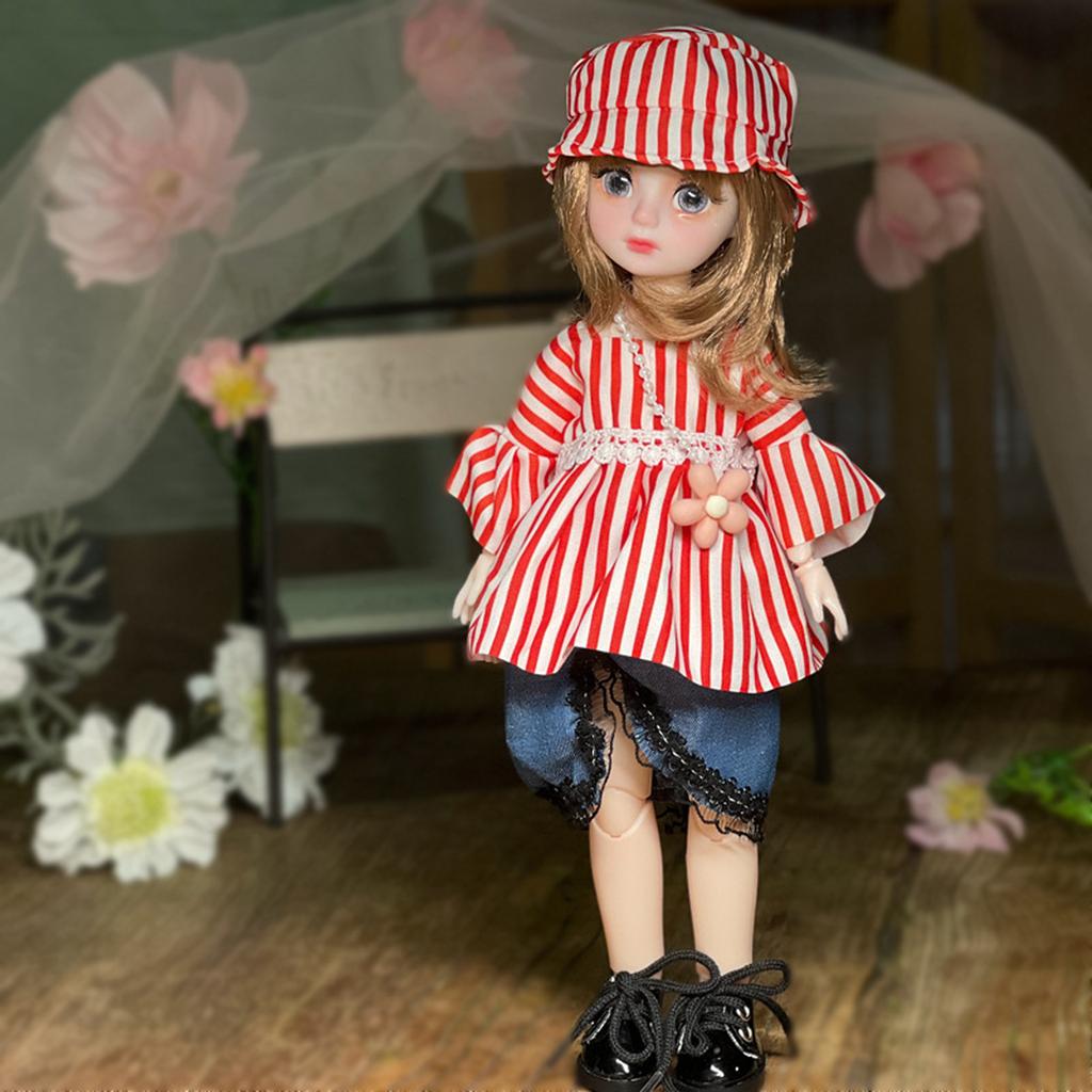 Платье для куклы Лоли Полный набор куклы с 20 шарнирами и расписанным вручную макияжем губ