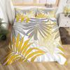 Пододеяльник с изображением листьев гинкго Queen Natural Botanical Комплект постельного белья Plants Rustic Farmhouse Покрывало для одеяла Abstract Leaves Покрывало для одеяла