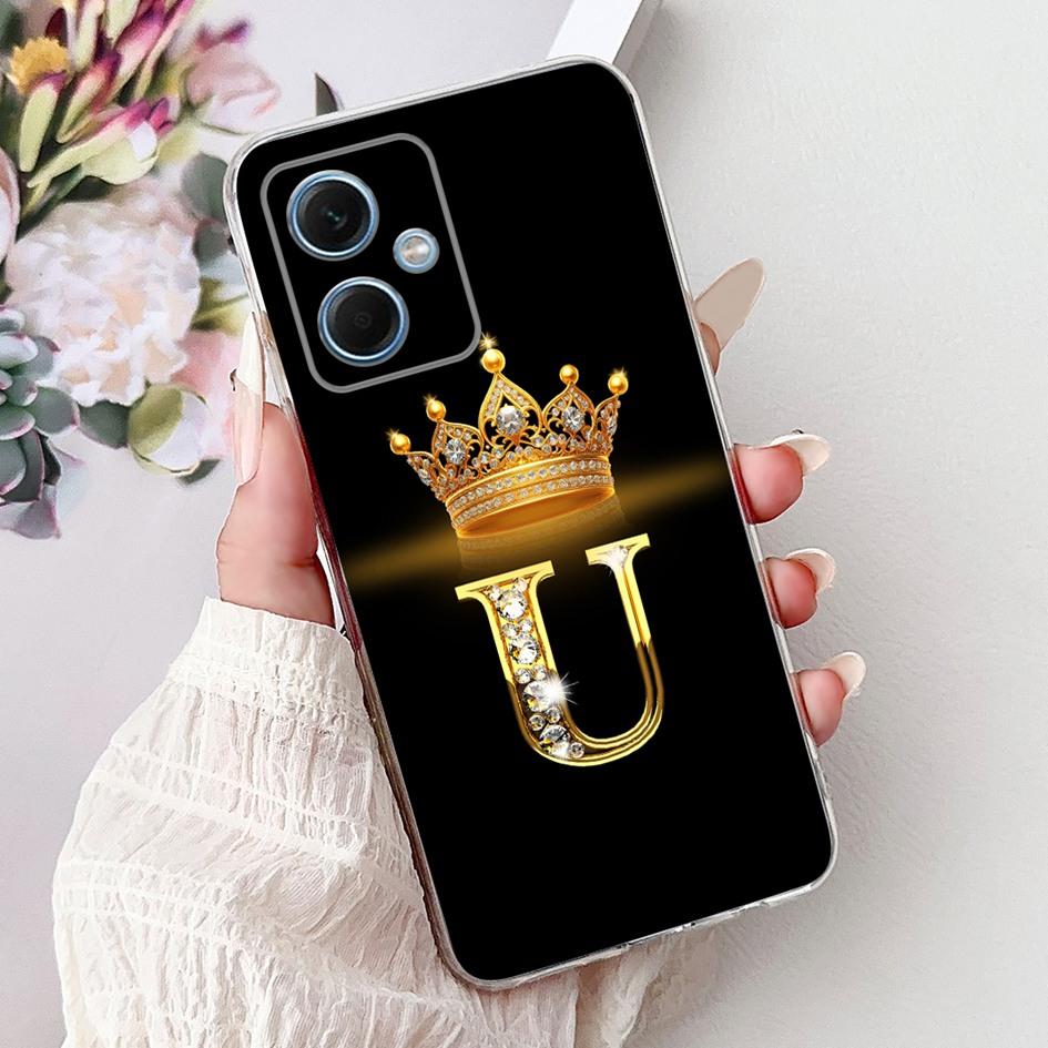 Чехол для Xiaomi Redmi Note 12 5G Милые Буквы Короны Прозрачный Силиконовый Мягкий Тонкий Чехол Для Телефона Redmi Note 12 Pro Plus