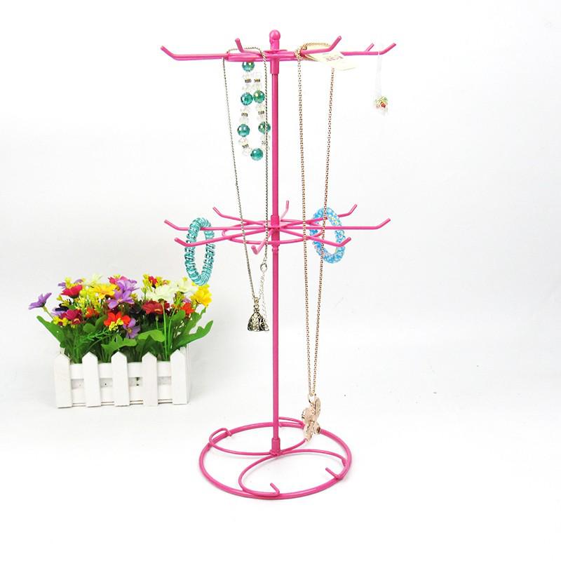 Вращающаяся подставка для ювелирных изделий: ожерелья и серьги