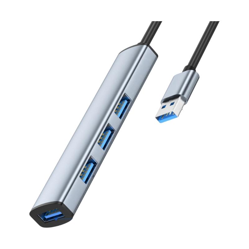 USB 3.0 Type-C Expansion Dock, 4 порта Super Speed 5 Гбит/с для ПК, мыши, клавиатуры, Plug and Play, портативный дизайн