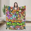 Теплое одеяло для кемпинга My Singing Monsters Постельное белье Пледы Фланелевое покрывало для дивана, кресла, дивана-кровати с рисунком Чехол для дивана-кровати