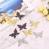 50Pcs Vintage Butterfly Filigree Wraps Connectors Metal Craft Diy Jewelry Making