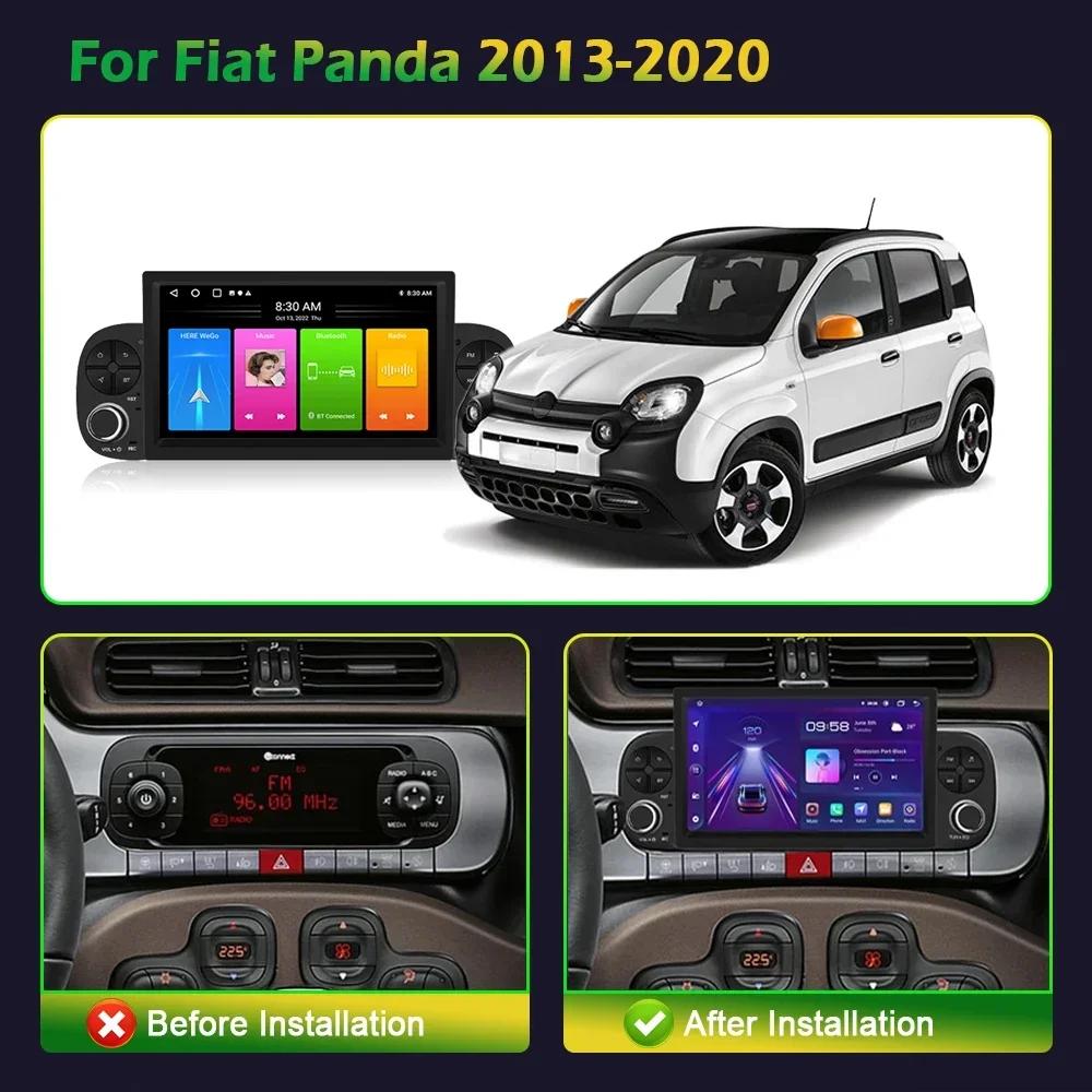 7-дюймовый для Fiat Panda 2013-2020 Android OS универсальный Bluetooth автомобильный видеоплеер GPS беспроводной CarPlay стерео автомобильный экран экран