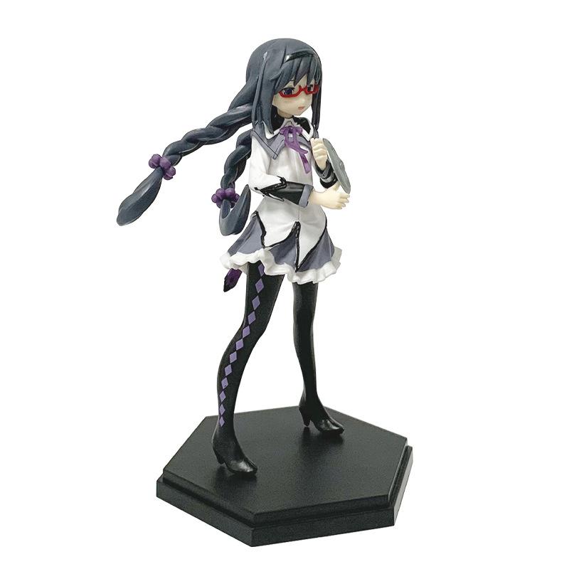 Аниме Puella Magi Madoka Magica Фигурка 17 см Akemi Homura Фигурка ПВХ Модель Украшения Кукла Детская Игрушка