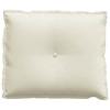 Back Cushion Cream 60 x 50 cm Cord Fabric