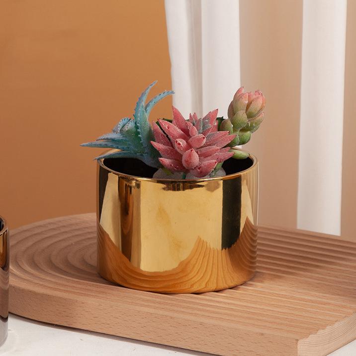 Красочный керамический цветочный горшок, сочный горшок для цветов, домашний декор, настольные украшения, садовые принадлежности, горшок для растений бонсай