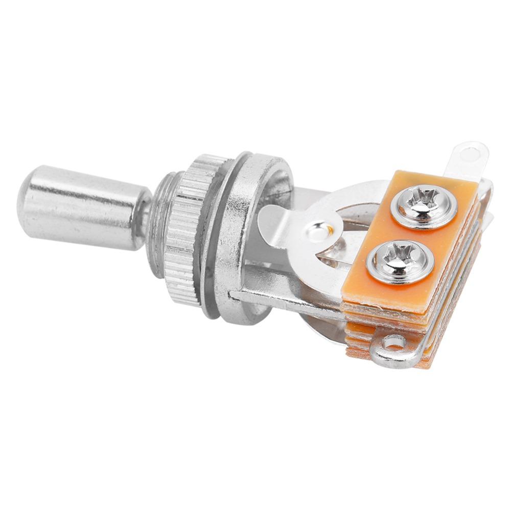2PCS Metal + Electron 3 Way Pickup Selector Compact Electric Guitar Switch LP Electric Guitar