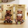 Little Capybara Bala Mouse Cartoon Doll Building Blocks Cute Desktop Ornaments Children's Assembly Toys Birthday Gift