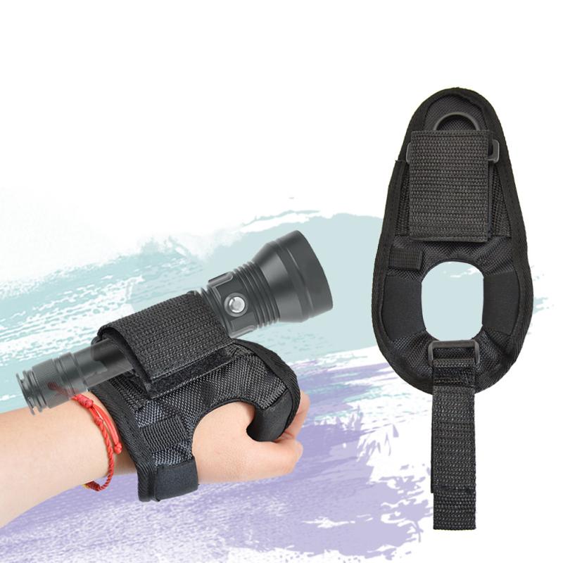 Diving Flashlight Anti-slip Fixing Sleeve Outdoor Lighting Magic Tape Wrist Strap Glove Torch