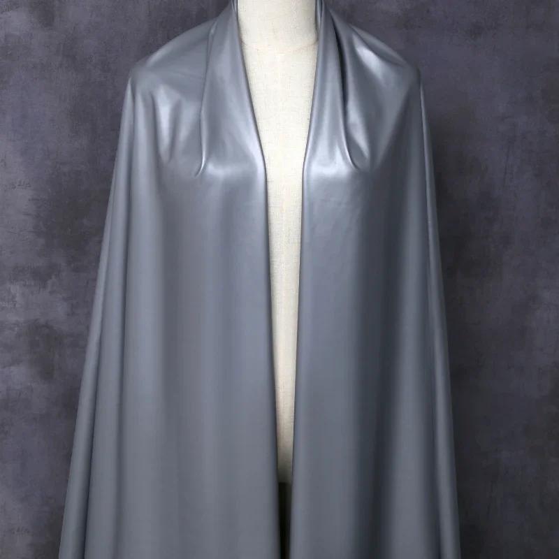 100x145cm Matte Faux Leather Fabric PU Elastic Soft Fabrics Skinny Pants Clothes Skirt Dress DIY Sewing Design Stretch Material