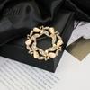 Decorative Brooch Pin Retro Style Leaf Floral Design Lapel