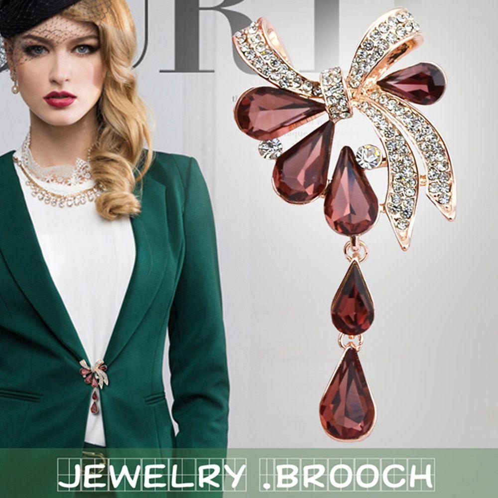 Модные аксессуары Бант Капля воды Одежда Декоративная брошь Булавки Аксессуары для костюмов Корсаж