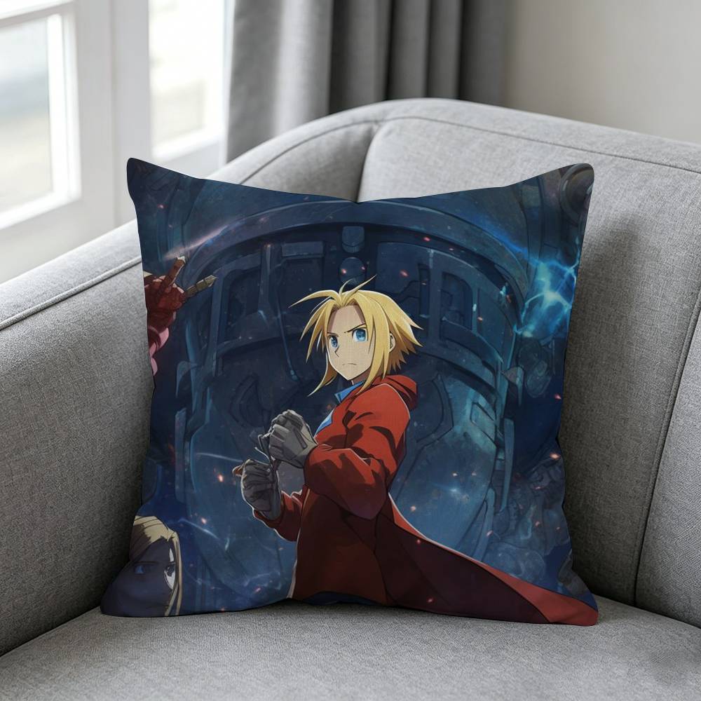 Fullmetal Alchemist Brotherhoodd Pillow cover Simple solid color design Surprise For Multiple Bedroom Styles