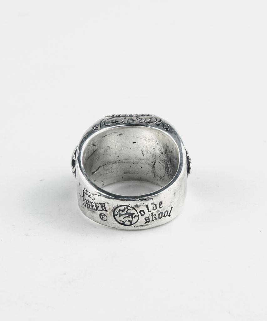 Sheen666 Crazy Cat Onyx Silver Ring (Type A)