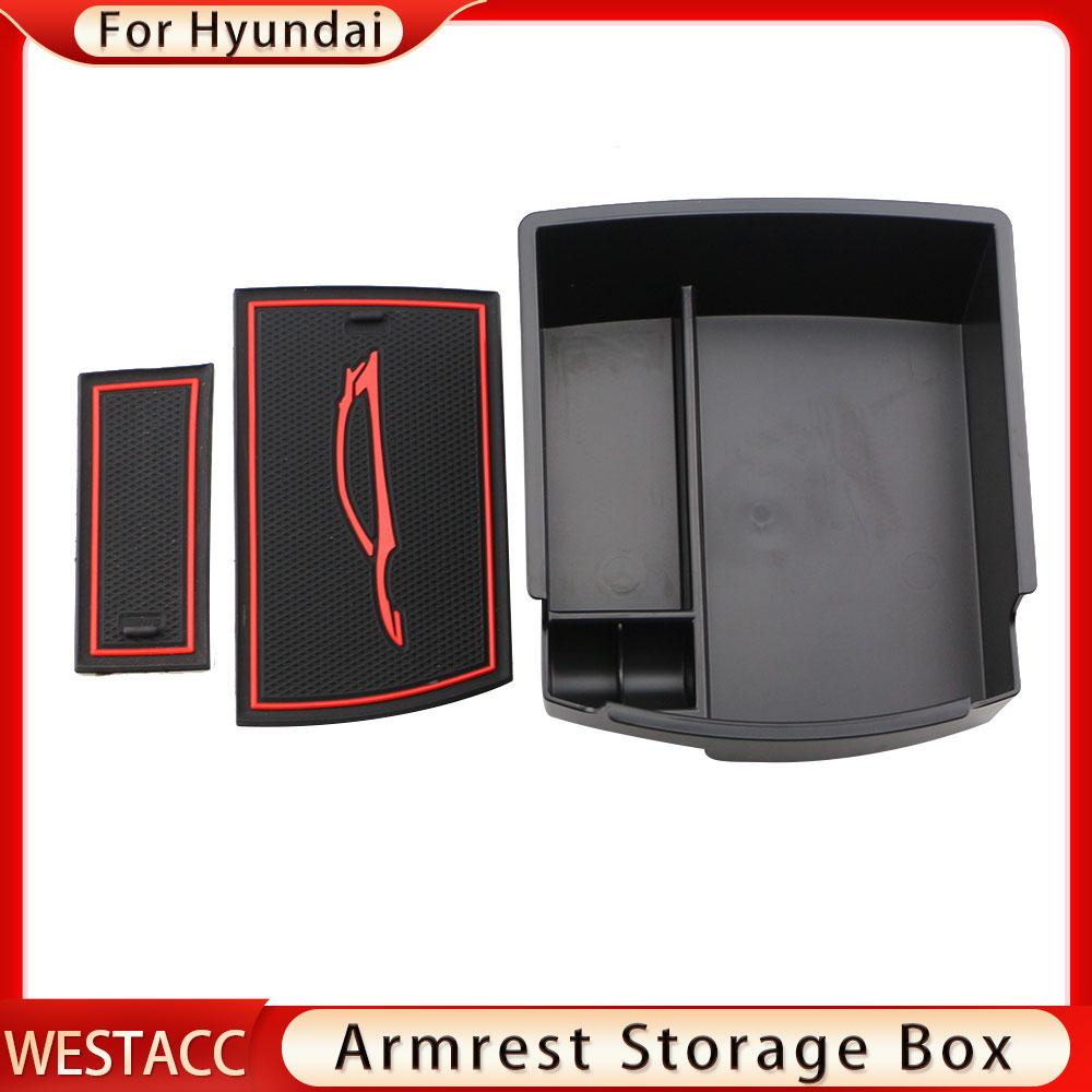 Ящик для хранения подлокотника центральной консоли автомобиля для Hyundai Kona Encino 2017-подлокотники для хранения лотков-контейнер-органайзер