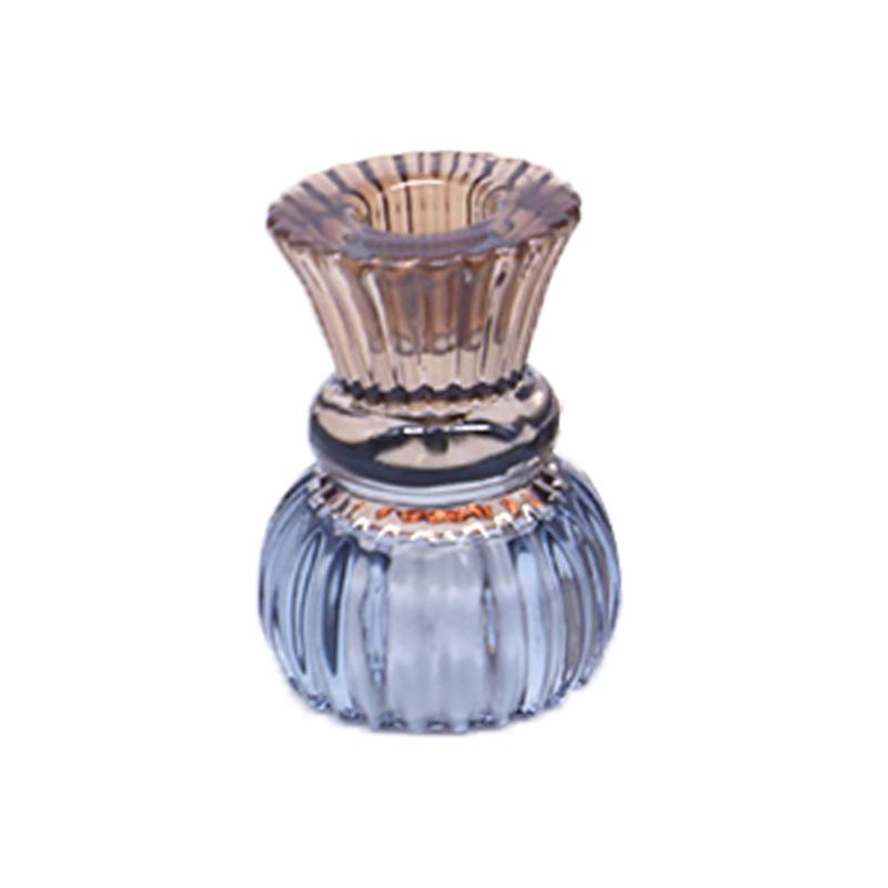 Glass Candle Holder Valentine's Day Heat Resistant Handmade Pillar Holder Irregular Shape High Quality for Home Decoration