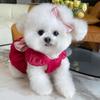 Soft Summer Dog Clothes Princess Style Cute Puppy Clothes Stylish Puppy Wedding Skirt  Dog Clothes