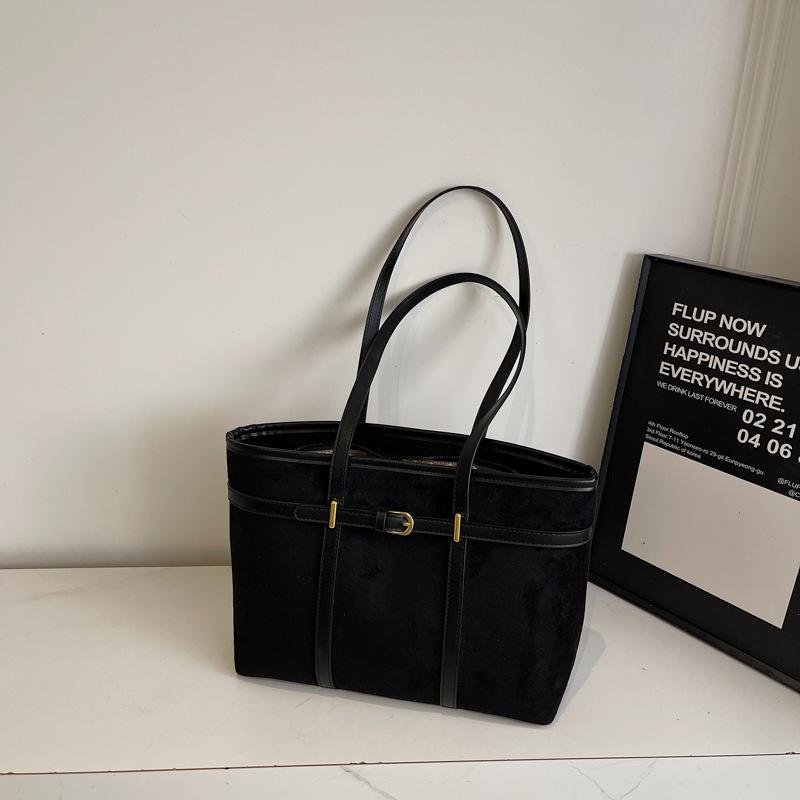 Retro and Fashionable Hand-held Underarm Bag, Commuting Single-shoulder Bag, Large Capacity, Simple and Trendy Tote Bag