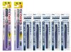 Pentel Кисть Extra Fine и Medium 1 ручка плюс 5 сменных Быстросохнущая ручка, (XFPD5F) (XFPD5L), каждый, картриджи.