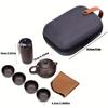 Portable Travel Tea Set Teaware Kung Fu Tea Cups Gift Teapot Teacup Kit  For Outdoor Camping