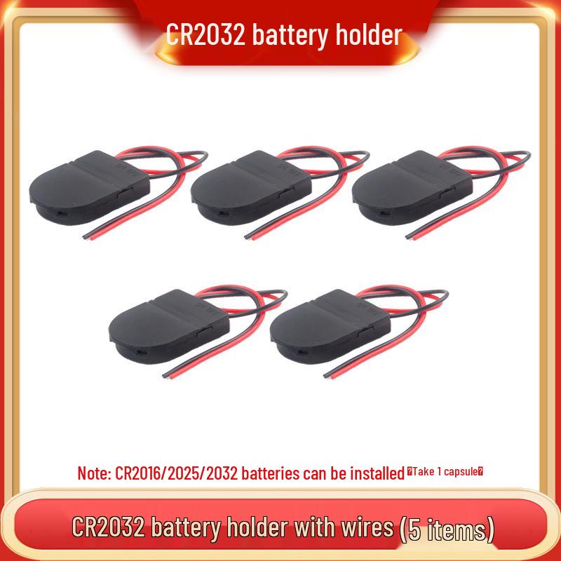 3V Coin Battery Holder for CR2032, CR1220, CR1632, CR2450 - Spring Contact SMD Connector
