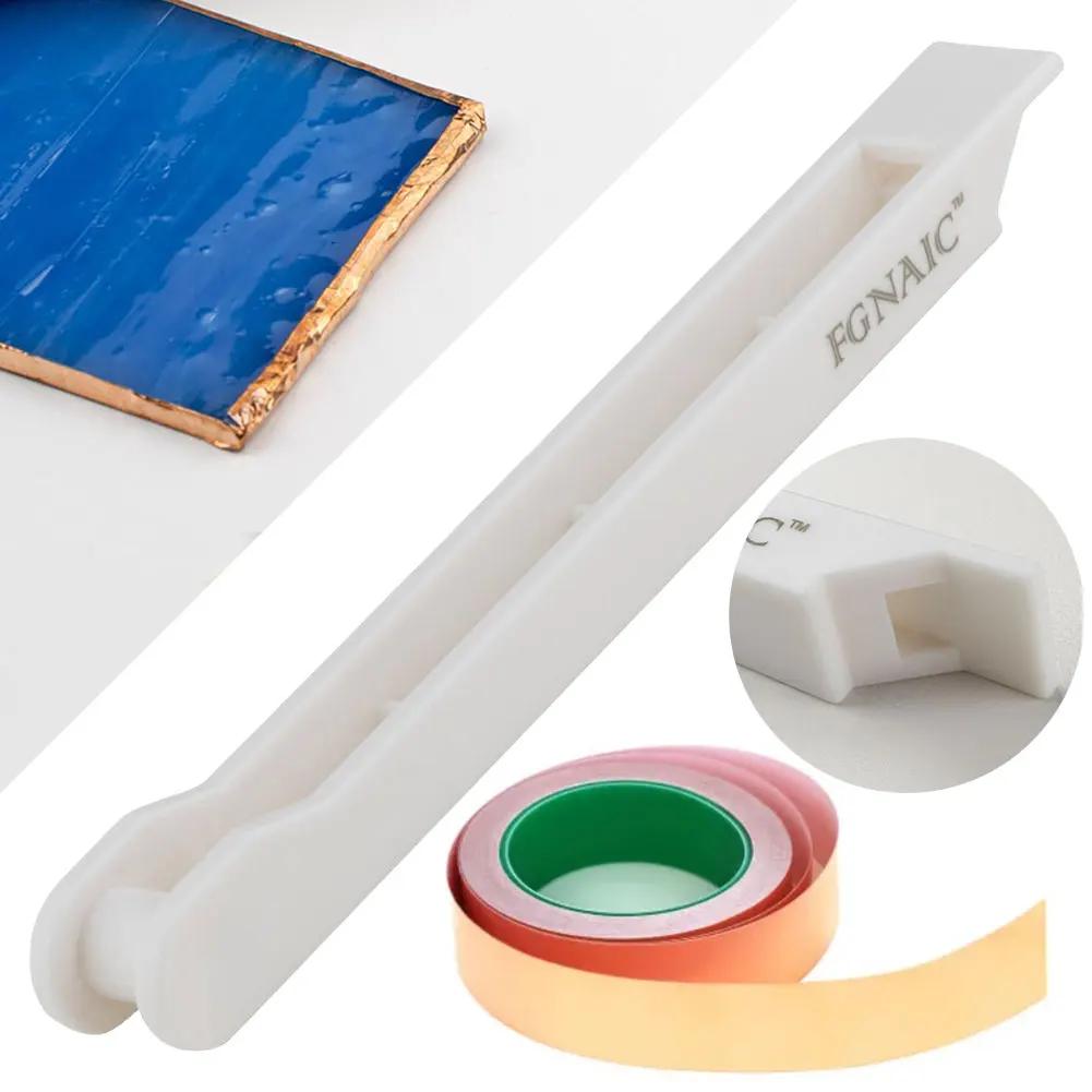 Витражный медный ручной фойлер Легкий ручной инструмент для фольгирования Инструмент для обертывания медной фольгой для фольгированной ленты 1/4 дюйма 7/32 дюйма