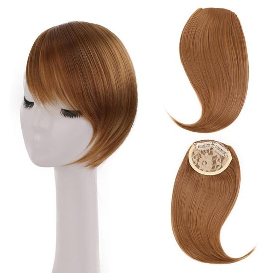Women Clip-in Side Bangs Natural Thick Matte Forehead Hair Extensions Bangs Black Brown Blonde Bangs Fringe Wig Hairpieces