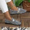 Flat Shoes for Women Glitter Sneakers Casual Female Slip-On Bling Platform Comfortable Plus Size Loafer Shoes Zapatos De Mujer