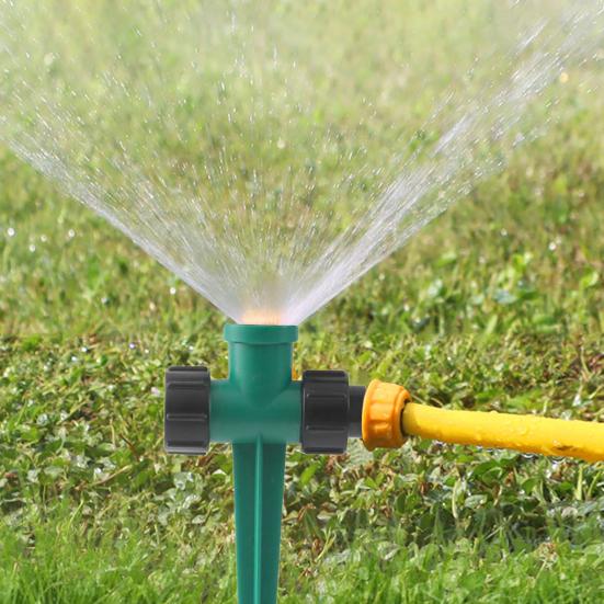 2 шт. вилка для полива с двойной головкой, садовый шланг, спринклерный разъем для орошения, заземляющий кол для газона