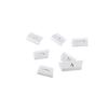 7×Silver Alloy Multimedia Button Sticker Cover Trim Fit For Jaguar XF 2012-2015