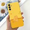 Для Samsung A14 5G 2023 Чехол Милый Желтый Утенок Кот Мультяшный Funda Для Samsung Galaxy A14 SM-A145F SM-A146B Чехол для Телефона A 14 Etui