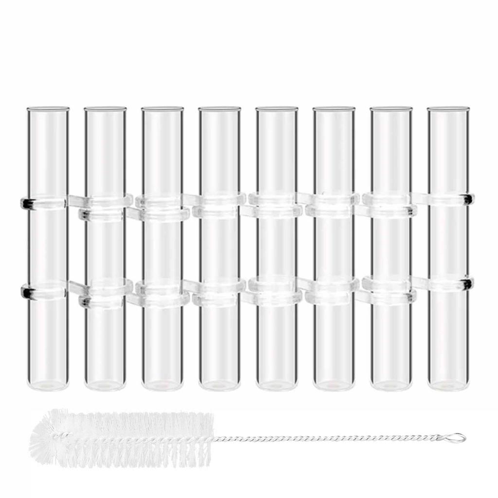 Навесная ваза для цветов, ваза для гидропонных пробирок, контейнер для аранжировки цветов, набор подставок для растений, ваза для центральных элементов стола с кистью и S-образными крючками