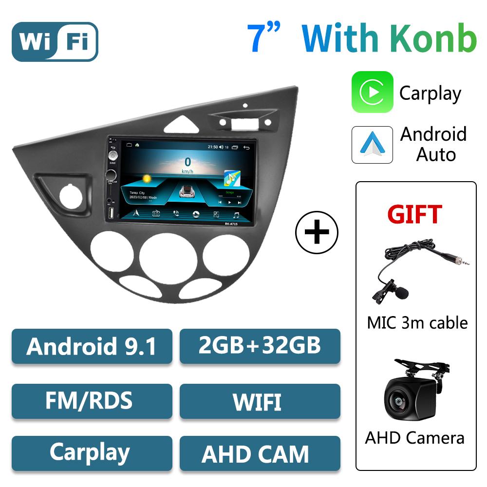 2 Din автомобильный радиоприемник Android Stereo для Ford Fiesta 1995-2001 Focus MK1 1998-2004 автомобильный мультимедийный проигрыватель Carplay Autoradio головное устройство